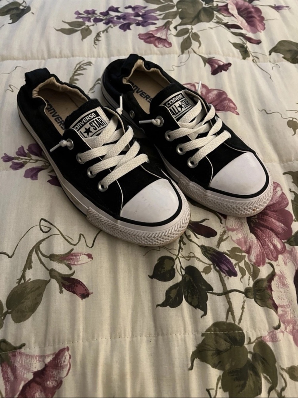 Converse Black and White Low Top Sneakers